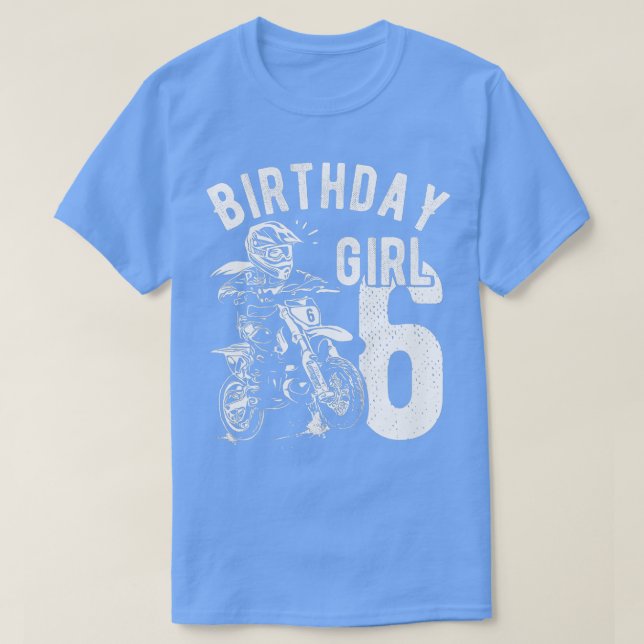 Camiseta Crianças de 6 anos Meninas de aniversário Meninas  (Frente do Design)