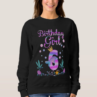 Camiseta Crianças de 6 anos Presentes Garotas de Aniversári