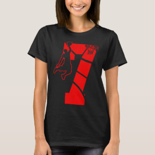 Camiseta Crianças de 7 anos 7 Bysketbyll Birthday