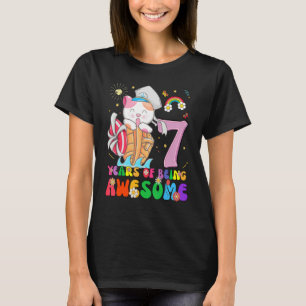 Camiseta Crianças de 7 anos adolescentes 7 de aniversário G
