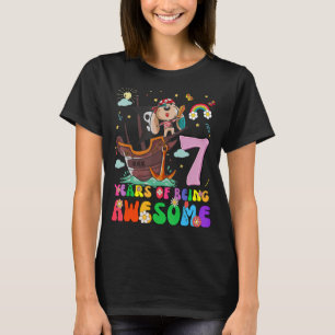 Camiseta Crianças de 7 anos adolescentes Meninos Piratas Ca