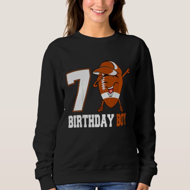 Camiseta Crianças de 7 anos bebendo 7 de futebol (Frente)