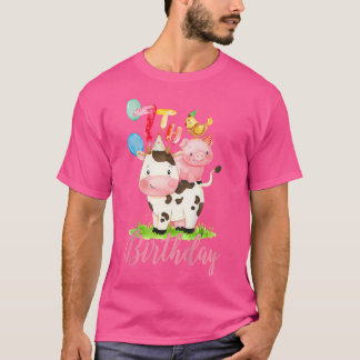 Camiseta Crianças De 7 Anos Meninas Fazendas São Meu Pássar