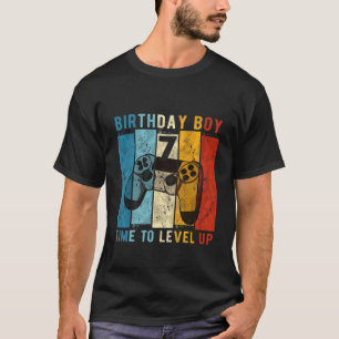 Camiseta Crianças De 7 Anos Menino De Aniversário De 7 Anos