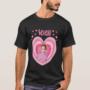 Camiseta Crianças de 7 anos Princesa Gira 7 B