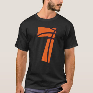 Camiseta Crianças de 7 de basquete de basquete de 7 anos de