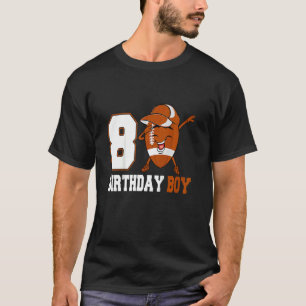 Camiseta Crianças de 8 anos bebendo futebol 8º aniversário