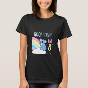 Camiseta Crianças de 8 anos de idade Aniversário do dia Koa