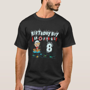 Camiseta Crianças de 8 anos de idade pequeno pescador pesca