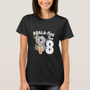 Camiseta Crianças de 8 anos Koala Birthday Koalafied Girl 
