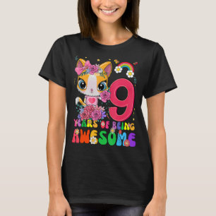 Camiseta Crianças de 9 anos adolescentes 9º aniversário gar