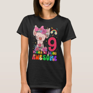 Camiseta Crianças de 9 anos adolescentes 9º aniversário Men