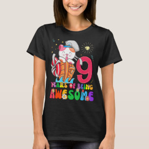 Camiseta Crianças de 9 anos adolescentes 9º aniversário Men