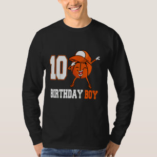 Camiseta Crianças de 9 anos bebendo basquetebol 9º aniversá