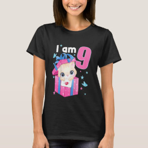 Camiseta Crianças de 9 anos de idade Menina de 7 de anivers