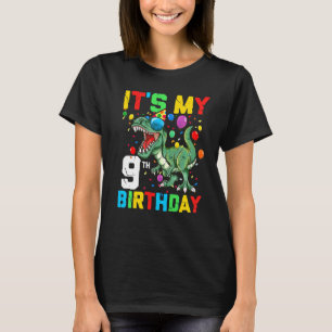 Camiseta Crianças de 9 anos Dinossauro É o meu 9º aniversár