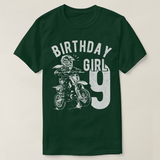 Camiseta Crianças de 9 anos Meninas de aniversário Meninas  (Frente do Design)