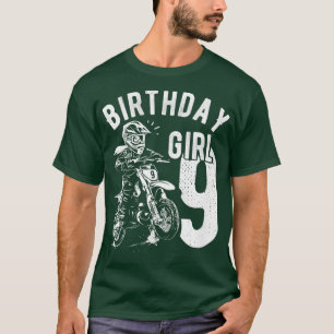 Camiseta Crianças de 9 anos Meninas de aniversário Meninas 