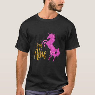 Camiseta Crianças de 9 anos... tenho 9 anos...
