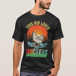 Camiseta Crianças de animais com Fazenda de trevo retrô