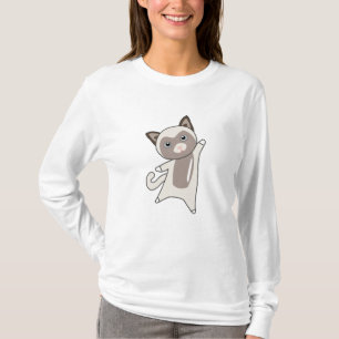 Camiseta Crianças de animais com pelo de Gatinho de gato