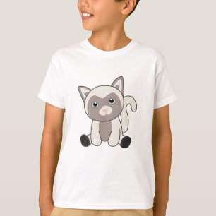 Camiseta Crianças de animais com pelo de Gatinho de gato