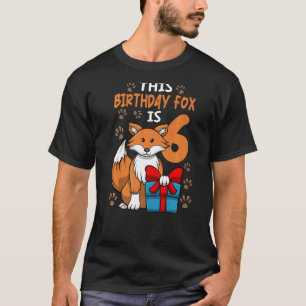 Camiseta Crianças de animais da 6 Fox Birth