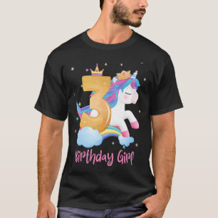 Camiseta Crianças de aniversário de 3 anos Unicórica com 73