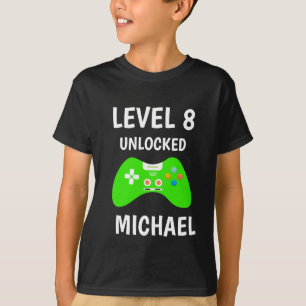 Camiseta Crianças de Aniversário do Controlador de Jogos de