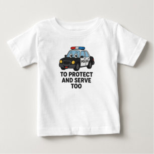 Camiseta Crianças de Automóveis da Polícia