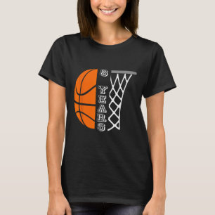 Camiseta Crianças De Basquete De Aniversário Para Meninos D