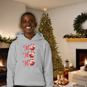 Camiseta Crianças de basquete de Natal Ho Ho