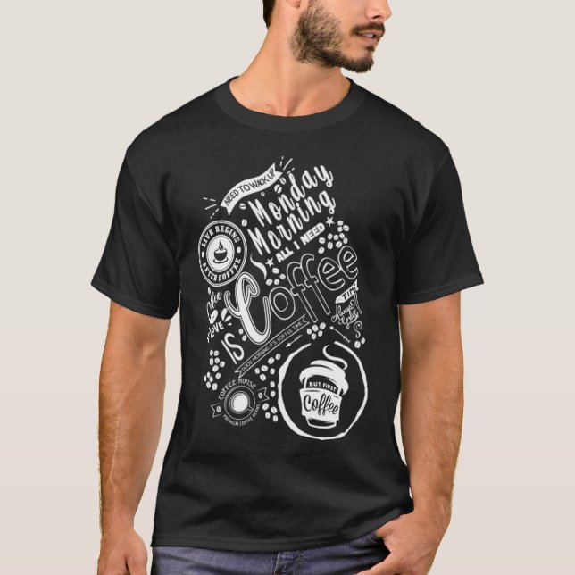 Camiseta Crianças de café (Frente)