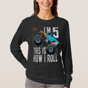 Camiseta Crianças de Carro-Carro-Monstro de Garoto 5 de 5 A