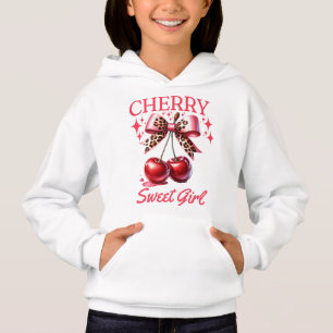 Camiseta Crianças de cereja e arco rosa