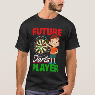 Camiseta Crianças de Dardos Jogando Dardos Menino Futuro Jo