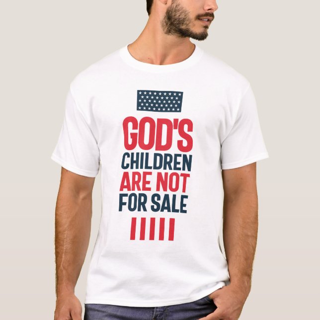 Camiseta Crianças de Deus não são para venda (Frente)