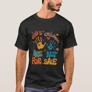 Camiseta Crianças De Deus Não São Para Venda Cruzada Cristã