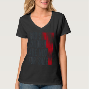 Camiseta Crianças de Deus não são para venda da bandeira am