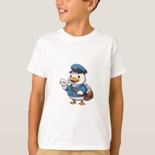 Camiseta Crianças de Entrega de Correspondência do Pinguim