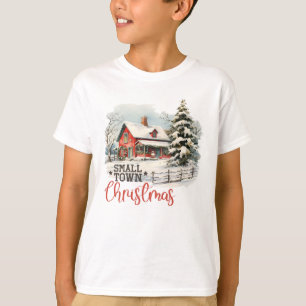 Camiseta Crianças de fazenda de Natal Russo
