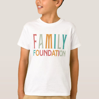 Camiseta Crianças de fundação de família multicor