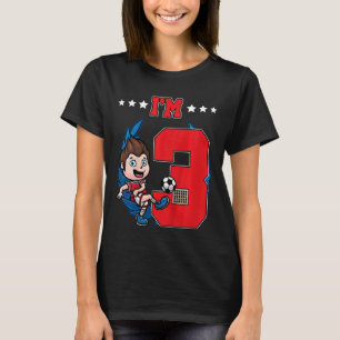 Camiseta Crianças de futebol aniversário de 3 anos