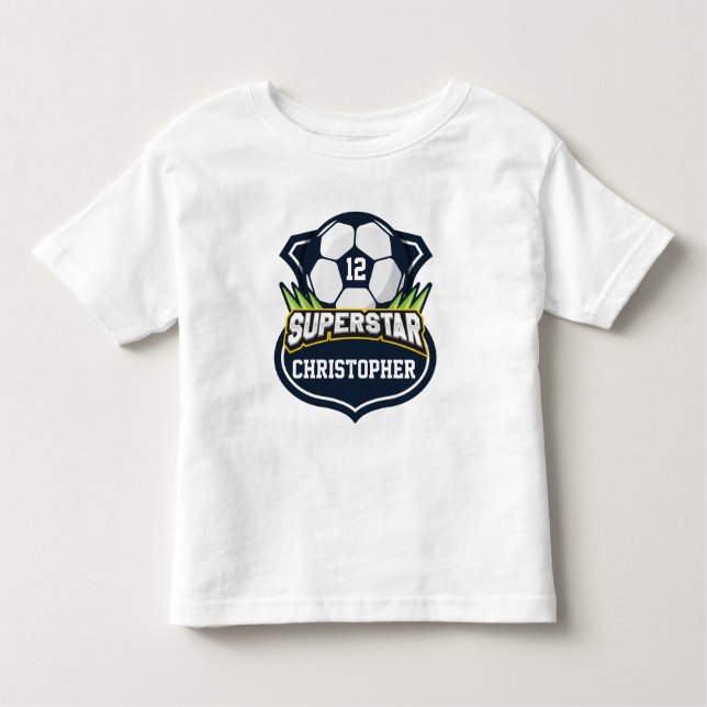 Camiseta Crianças de Futebol Superstar (Frente)