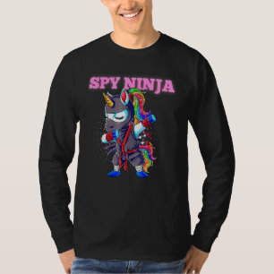 Camiseta Crianças de Garoto de Jogadores de Espião legal Ni