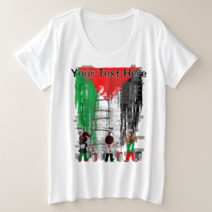 Camiseta Crianças de Gaza Pintando a Bandeira da Palestina