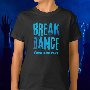 Camiseta Crianças de guião azul neon Break