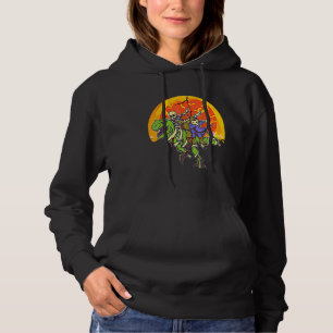 Camiseta Crianças De Halloween E Adultos Dinossauro T Rex M