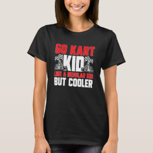 Camiseta Crianças de Kart Kid Corrida de Kart Go Cart Karti