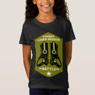 Camiseta Crianças de Missão de Combate à Tag Laser